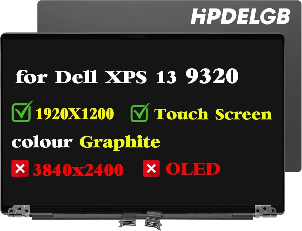NUOLAISUN NUOLAISUN Dell XPS 13 Plus 9320 1920x1200 LCD Touch Screen Graphite — product photo