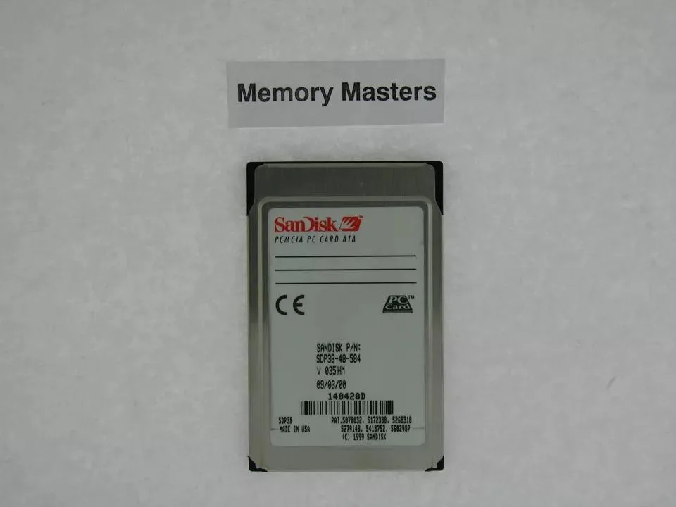 SanDisk Professional SanDisk Professional 48MB PCMCIA PC Card ATA memory card 584 — product photo