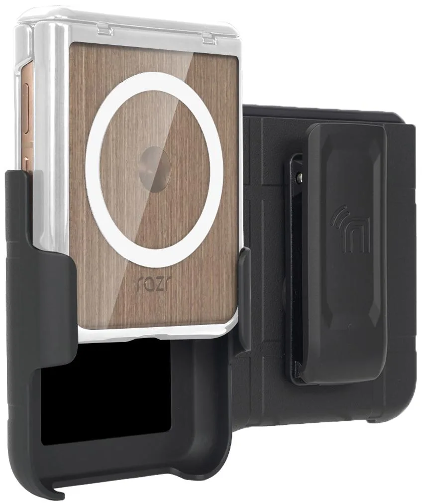 Nakedcellphone Nakedcellphone Electro Case &amp; Clip for Motorola RAZR ULTRA 2025/2026 Silver — product photo