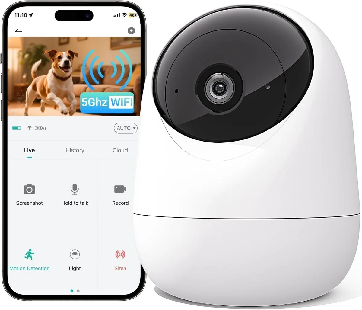  Clover zx-01 2K Wireless Surveillance 1440p 360° Pan/Tilt — product photo