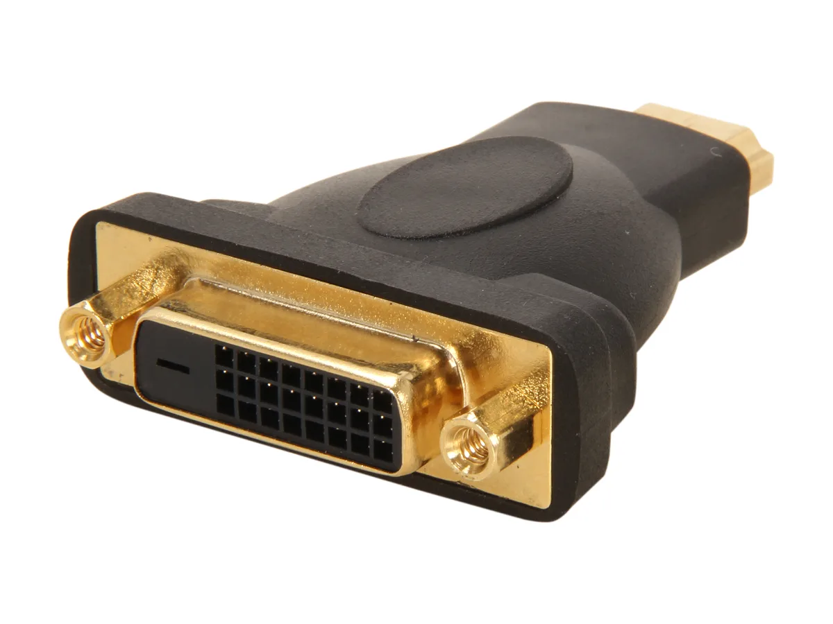 STARTECH STARTECH HDMIDVIMF HDMI to DVI-D Video Adapter Black Gold-Plated 19 pin 25 pin — product photo