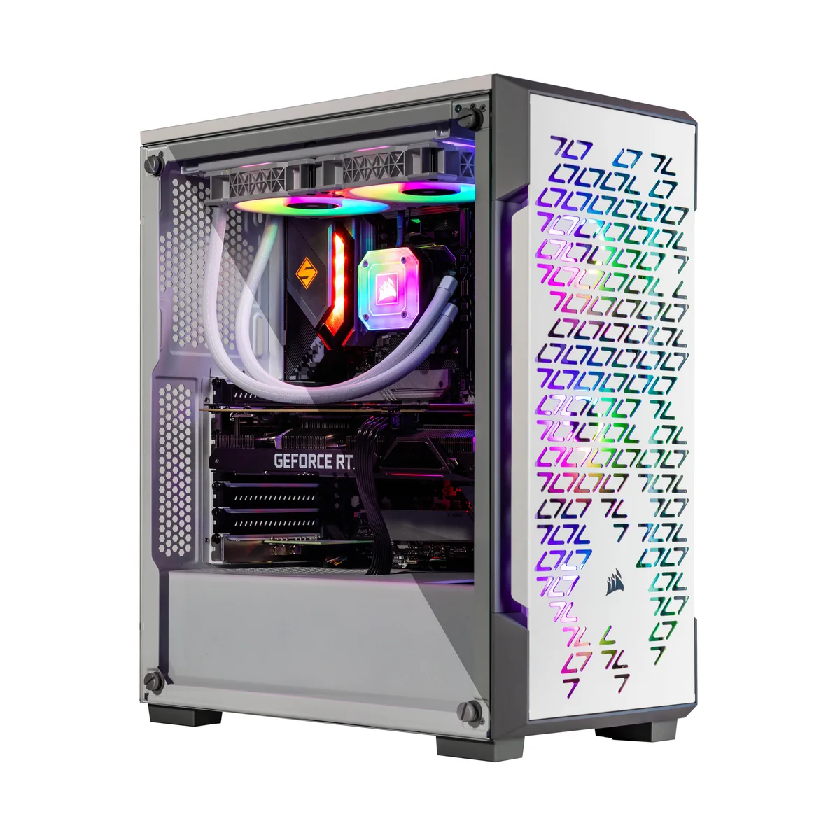 Velztorm Velztorm White Ferrux gaming PC Ryzen 9 5900X RTX 3060 Ti 32GB 2TB — product photo