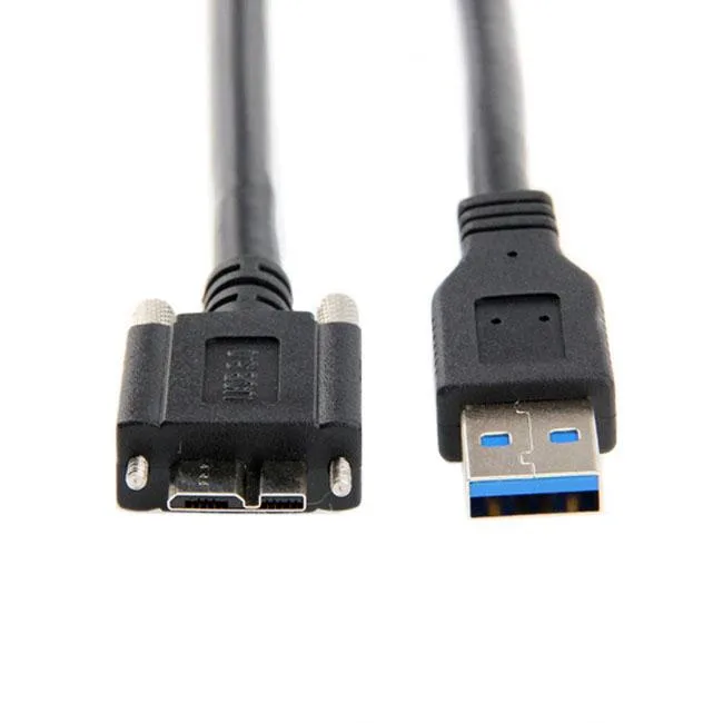 xiwai xiwai USB 3.0 A to Micro USB 3.0 B cable with mount panel screws 120cm — product photo