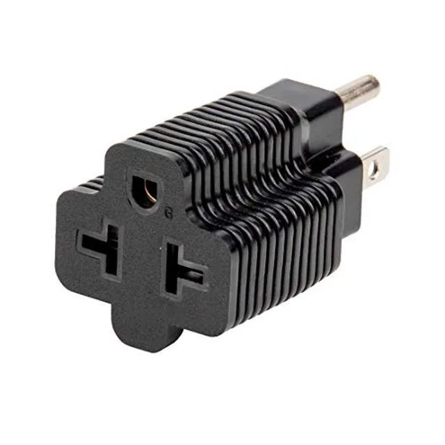 Key Power Key Power 5-pack 4-in-1 AC adapter 5-15P to 5-20R 6-15R 6-20R 15A 125V 20A 250V video accessory — product photo