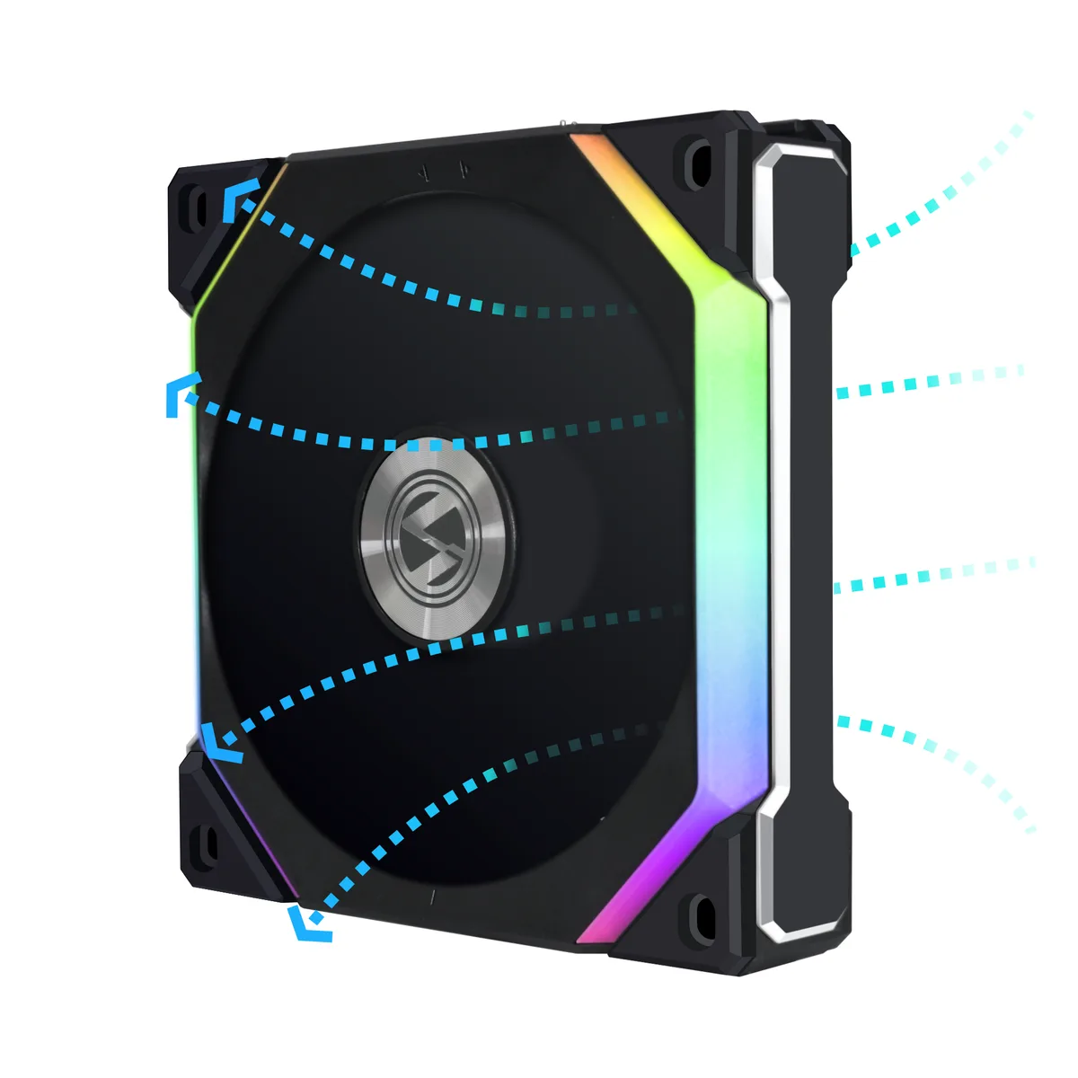 Lian Li Lian Li UF-RSL120V2-1B 120 mm Reverse Blade case fan, Black, single pack, no controller — product photo