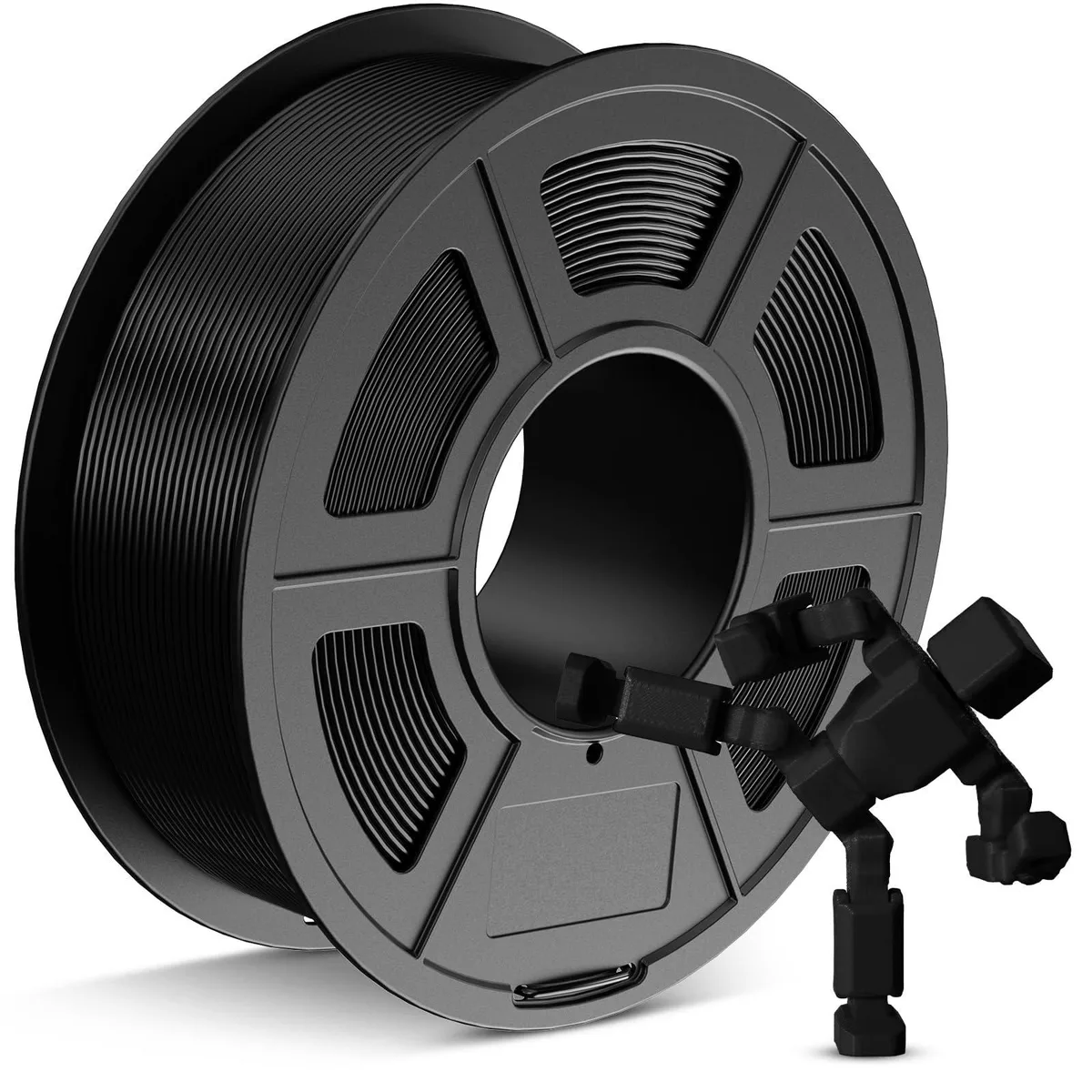 Black PETG filament spool 1.75 mm 1.1 kg
