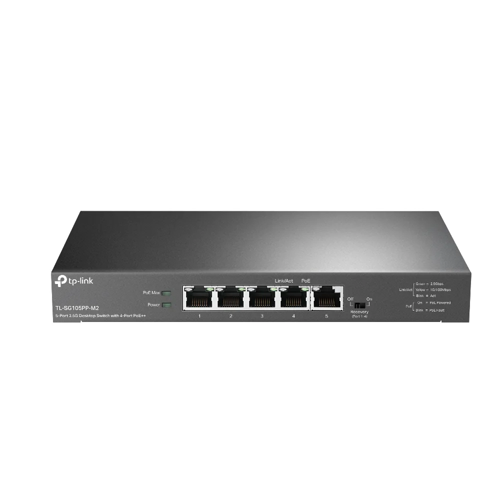 TP-Link TP-Link TL-SG105PP-M2 5-port 2.5G network switch 4-port PoE++ 123W — product photo