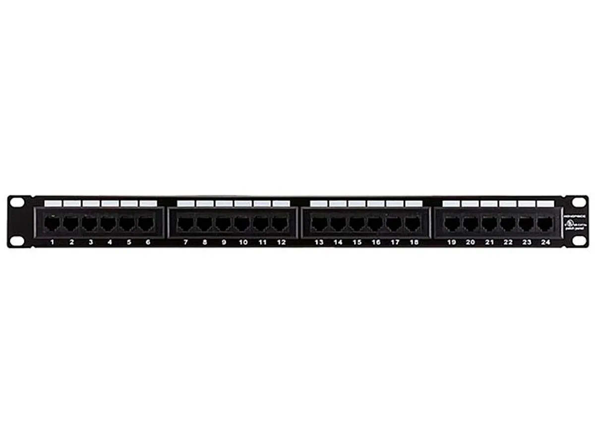 Monoprice Inc. Monoprice Inc. 107255 24-port Cat5e Patch Panel 110 Type 568A/B 19 inch 1U — product photo