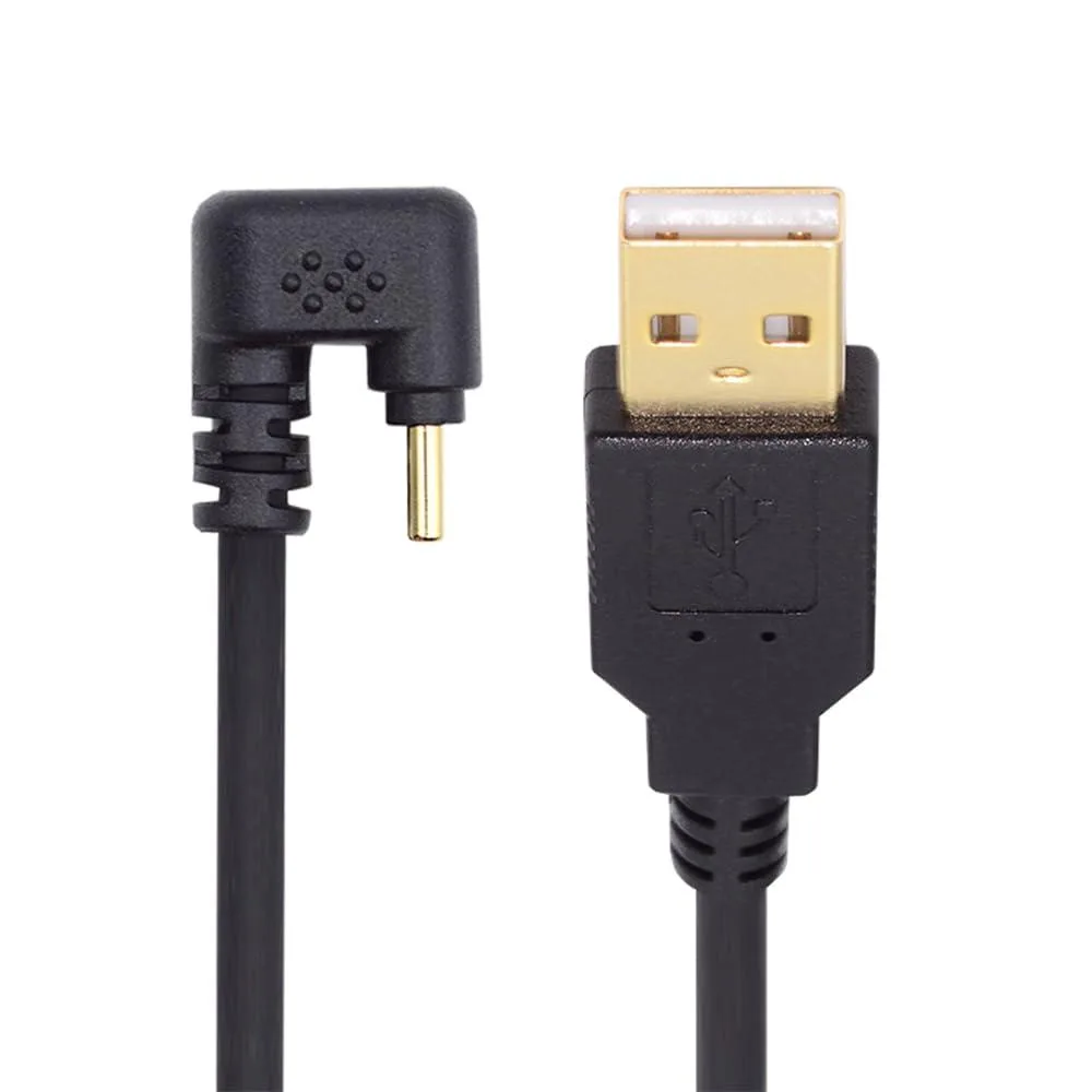 Fervit USB 2.0 Type-A to angled Type-C cable 100cm gold connectors