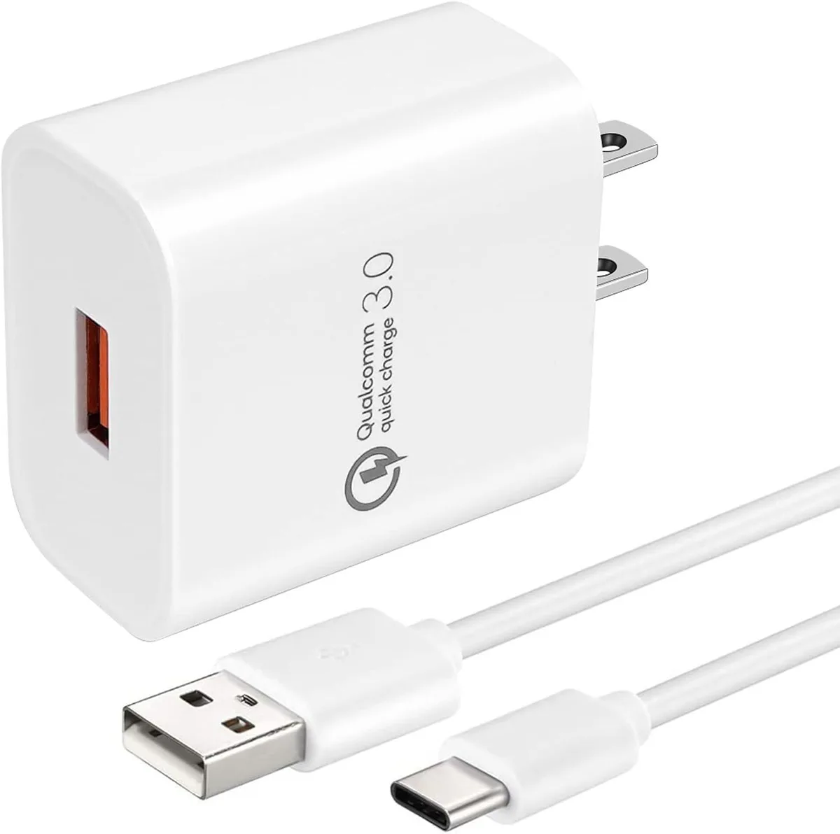 ONITOON ONITOON Quick Charge 3.0 Wall Charger 18W 5Ft Type C Cord — product photo