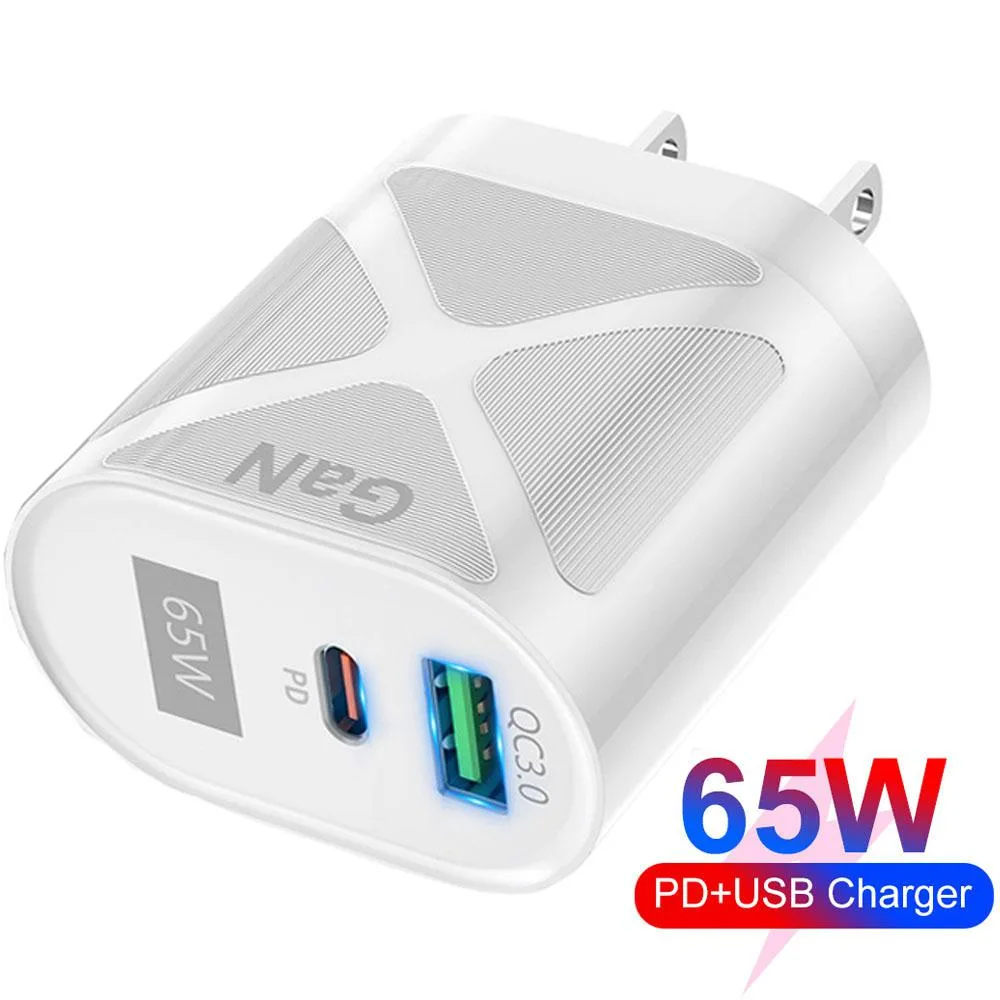 LUOM LUOM HCJTWIN65W 65W GaN USB-C Charger White — product photo