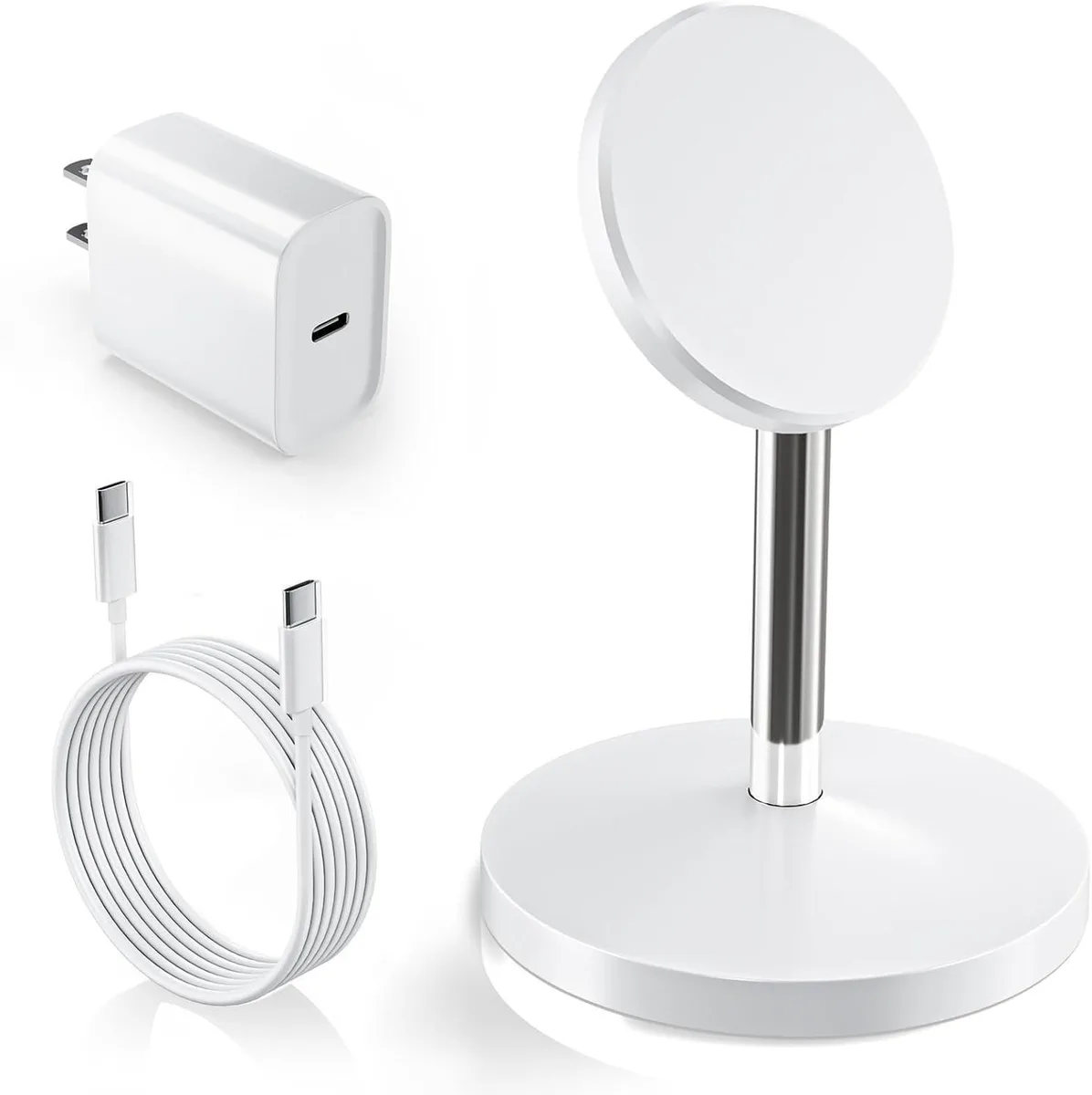 Luisport Luisport Magnetic Wireless Charger Stand 25W 35W Adapter 6FT Cable iPhone 12-17 — product photo