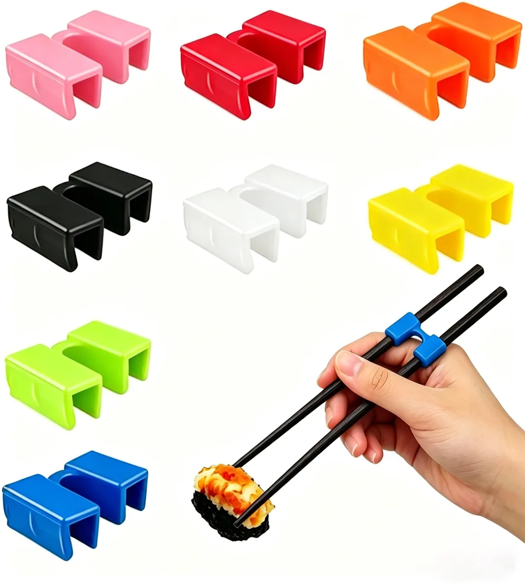  AccEncyc AERCH08P 8-pair chopstick training cutlery set — product photo