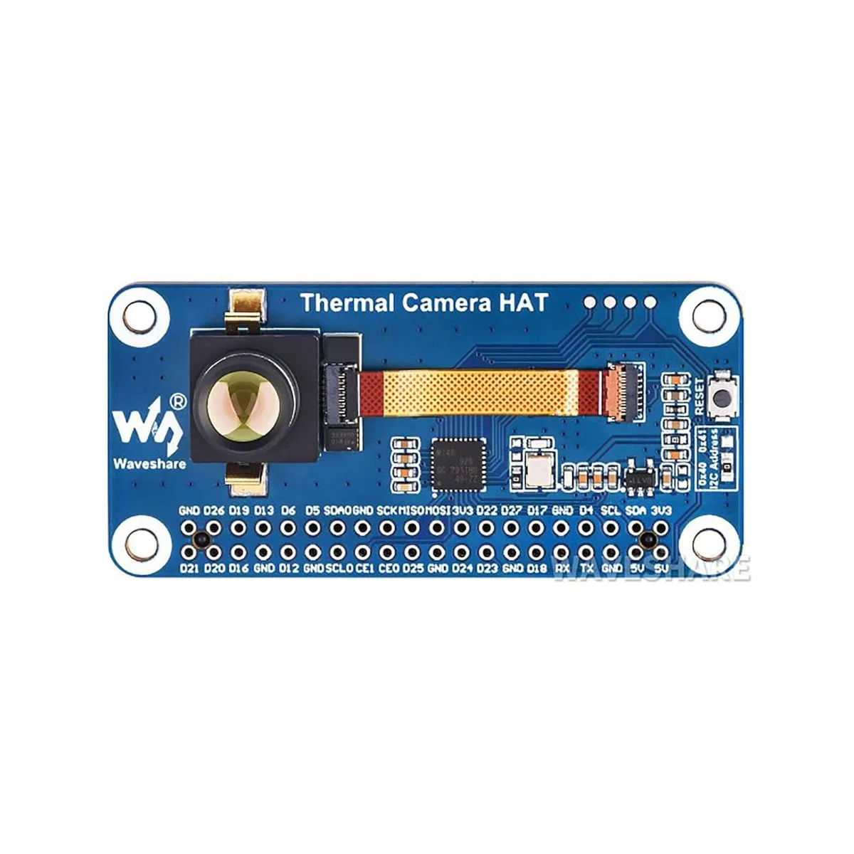 LORDWORLD LORDWORLD Long Wave IR Thermal Imaging Camera Module 80×62 Pixels 45°FOV 40PIN GPIO development board — product photo