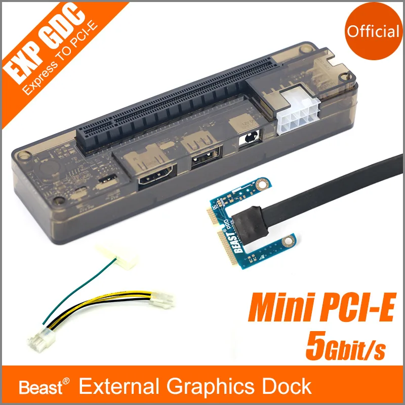 Corn Electronics Corn Electronics EXP GDC Beast Mini PCI-E Video Card Dock 220W 150W — product photo