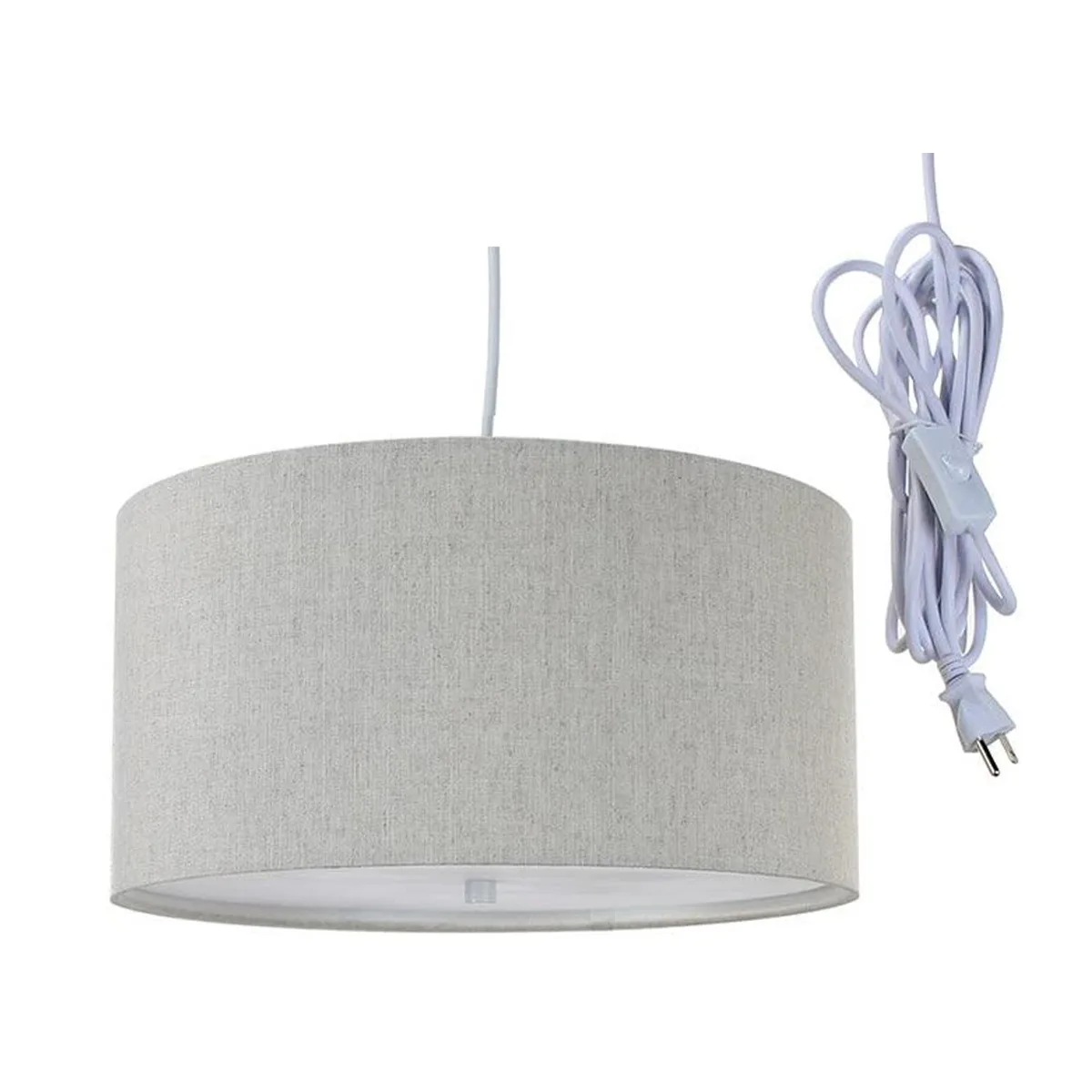 Home Concept Home Concept SDW141407DRTO 2-Light 14" Swag Drum Pendant, Textured Oatmeal — product photo