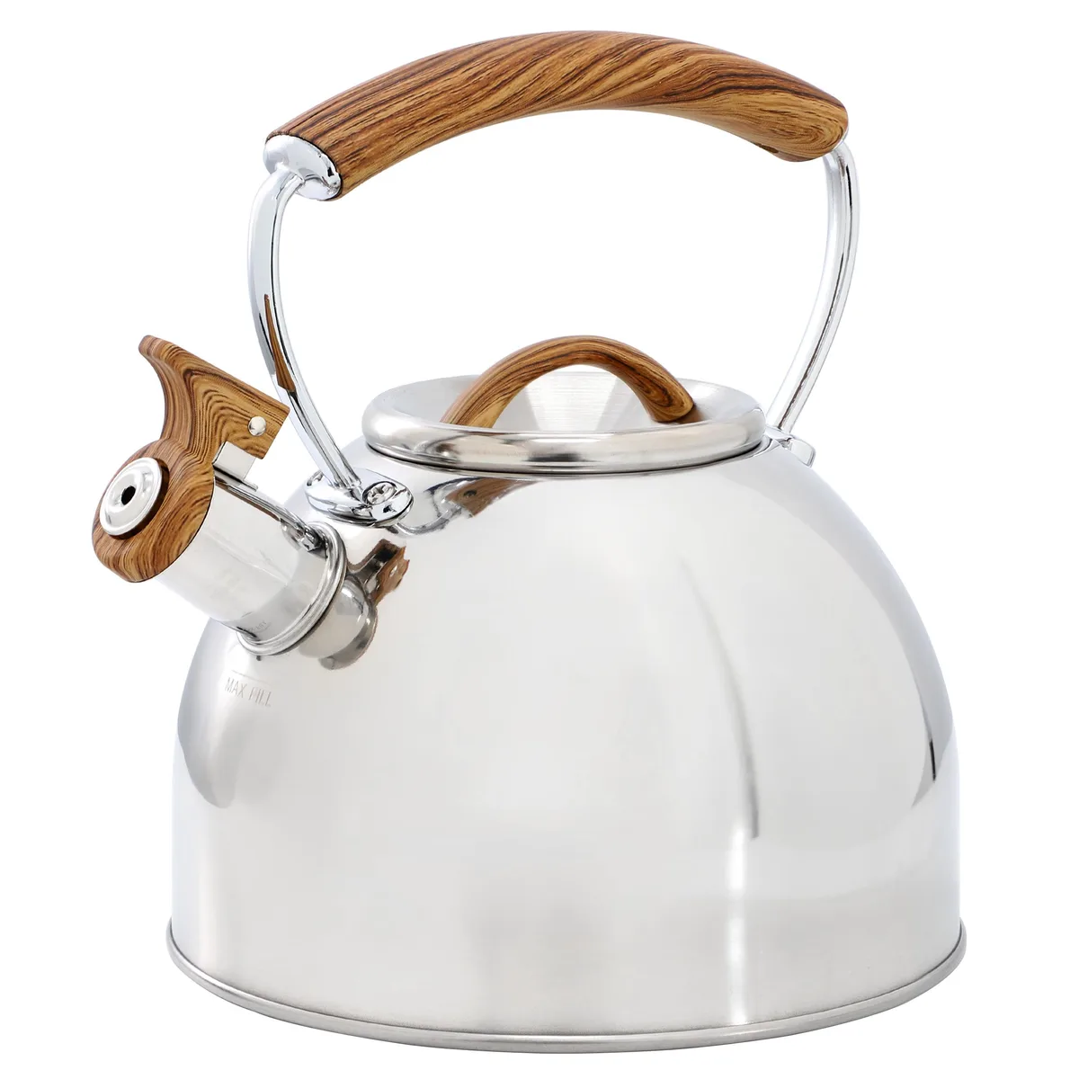 MR. COFFEE MR. COFFEE 510122637M 1.8 L stainless steel whistling tea kettle — product photo