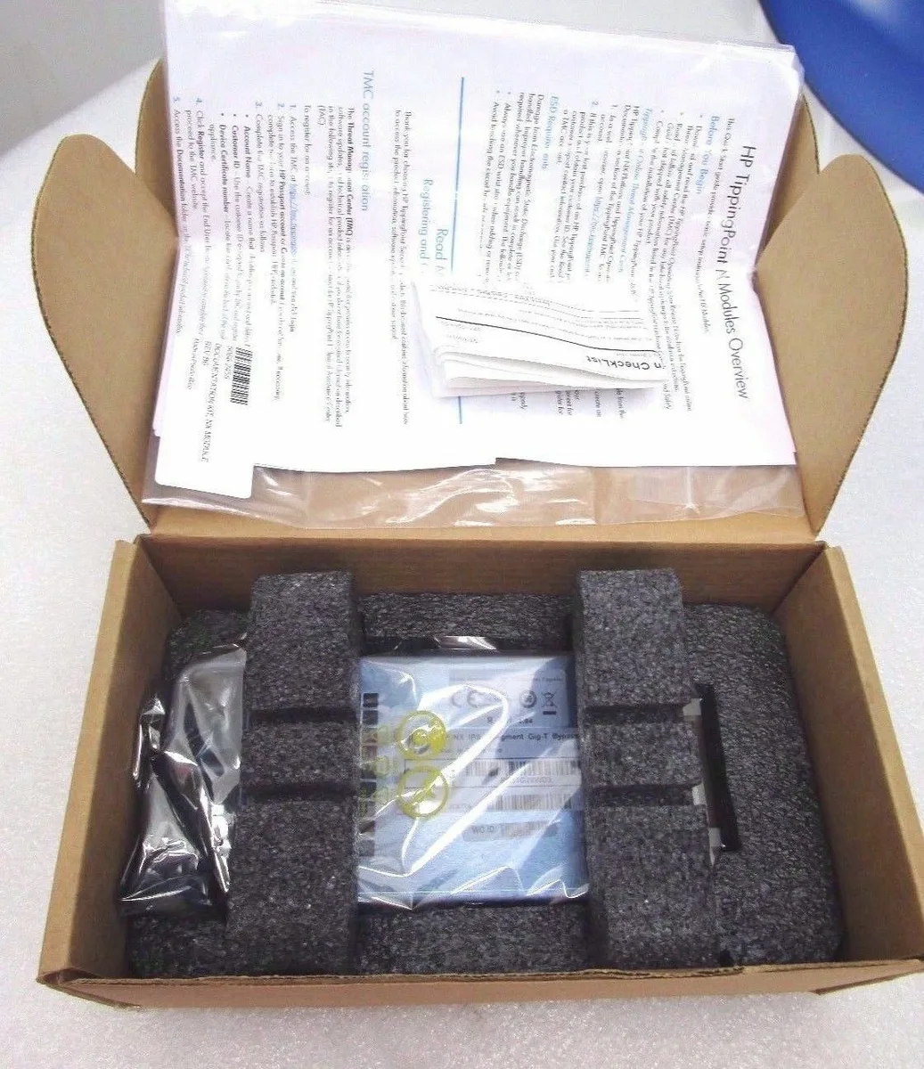 HP HP JC877A TippingPoint NX 4-Segment Gig-T Copper Bypass Module — product photo