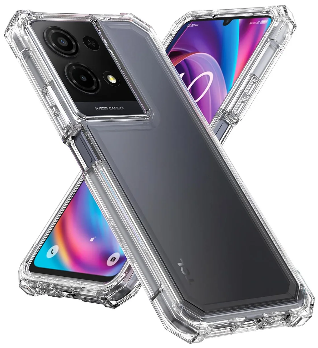Nakedcellphone Nakedcellphone Clear Hybrid Case for TCL K33/K32 5G (2025) — product photo