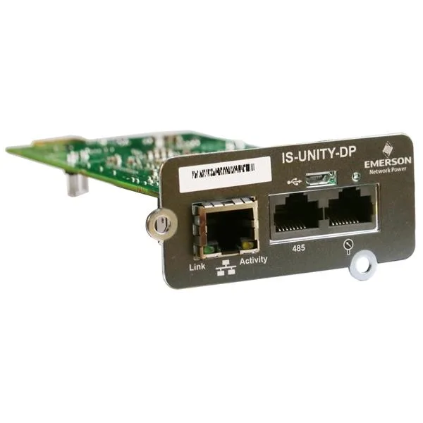 Vertiv Liebert IntelliSlot Unity-DP network card with RJ-45 USB and RS-485 ports