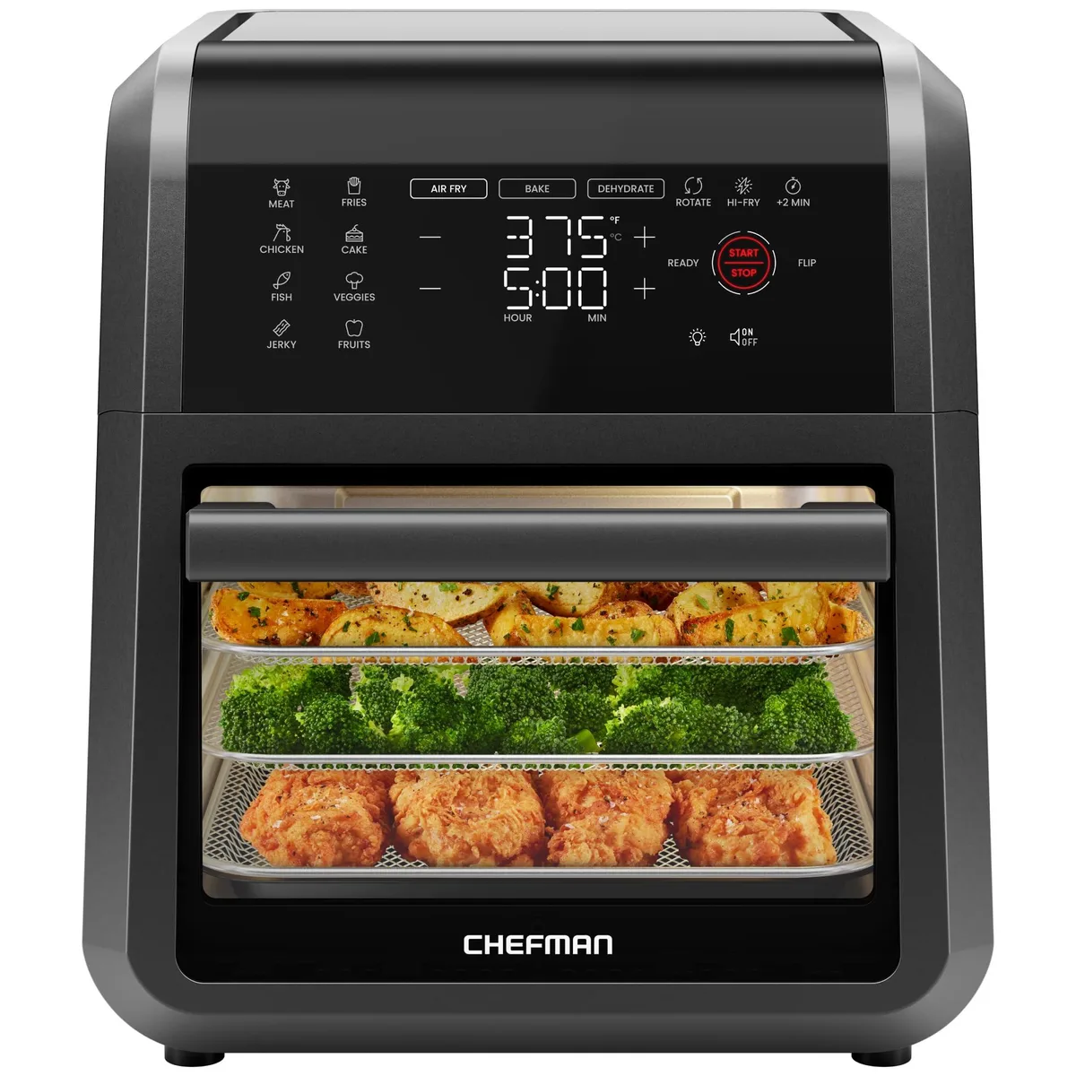 Chefman Digital Air Fryer RJ38-RDO-V12 12 qt 1700 W Black — product photo