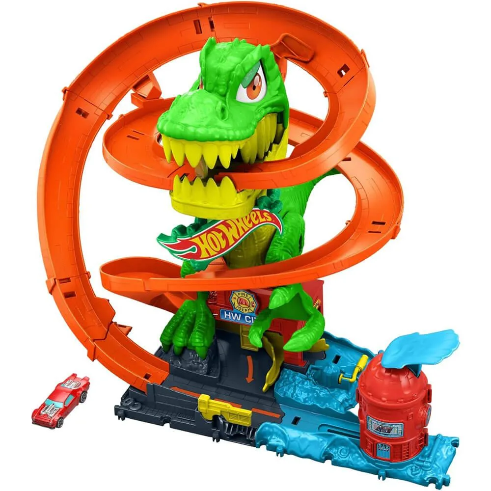 Mattel Mattel Hot Wheels City T-Rex Blaze Battle JBM73 game — product photo