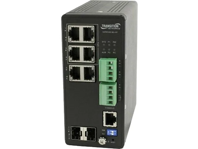 Transition Networks Transition Networks SISPM1040-362-LRT managed PoE+ network switch 4x10/100/1000 — product photo