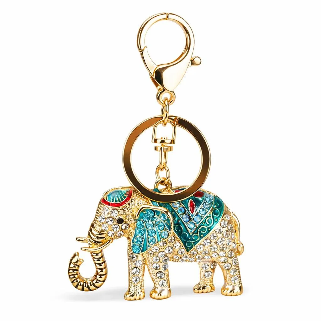  Viator Gear Elephant Keyholder Black Alloy Crystals — product photo