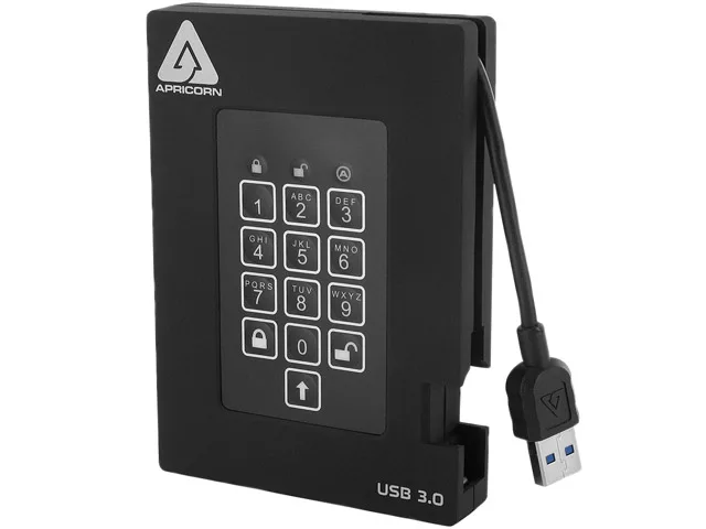 Apricorn Apricorn Aegis Padlock Fortress A25-3PL256-500F 500GB external hard drive — product photo