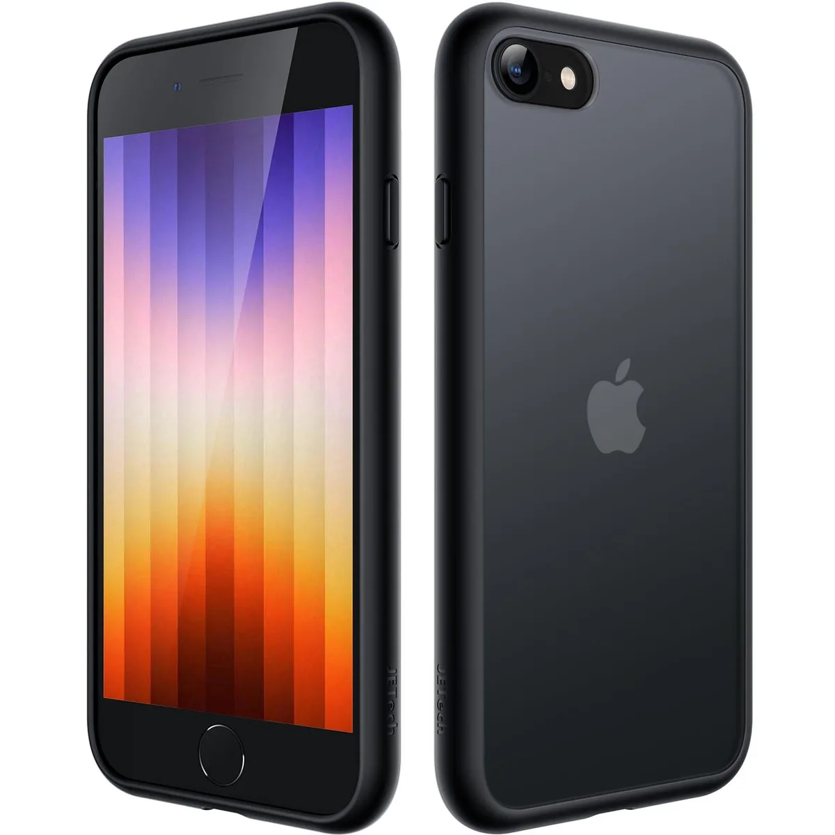  JETech Matte Case for iPhone SE 3/2 (2022/2020), iPhone 8/7, 4.7-Inch, Black — product photo