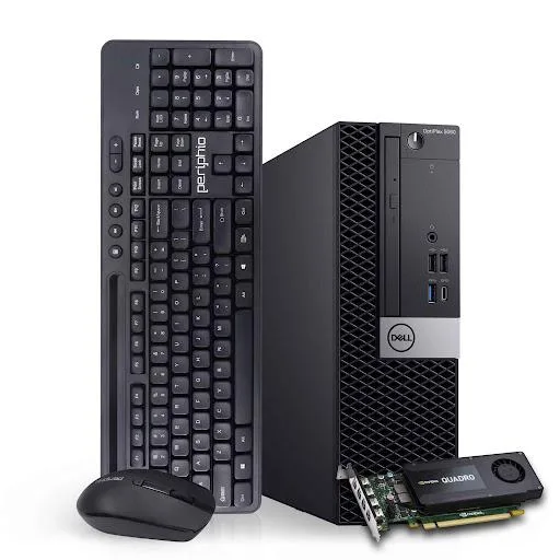 DELL DELL OptiPlex 5060 i5-8500 16GB 120GB NVMe 500GB SSD K1200 4GB Win11 Pro desktop PC — product photo