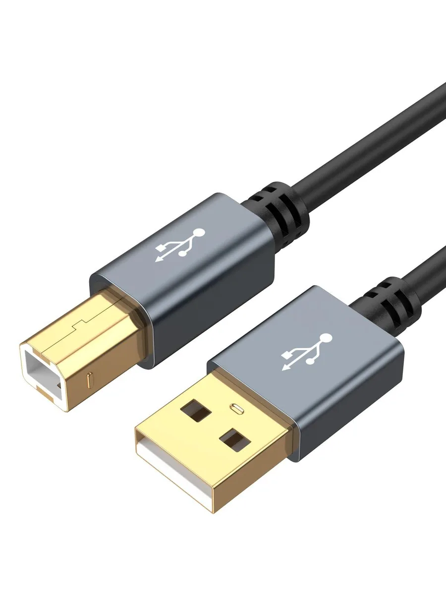 KEHIPI KEHIPI USB 2.0 A to B printer cable 10 ft Space Gray — product photo