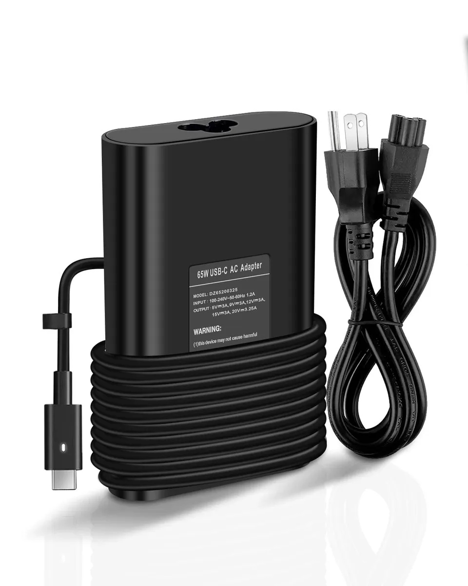 DELL DZ65200325 65W 45W USB-C AC adapter compatible with Latitude 5520 7275 7420 7410 — product photo