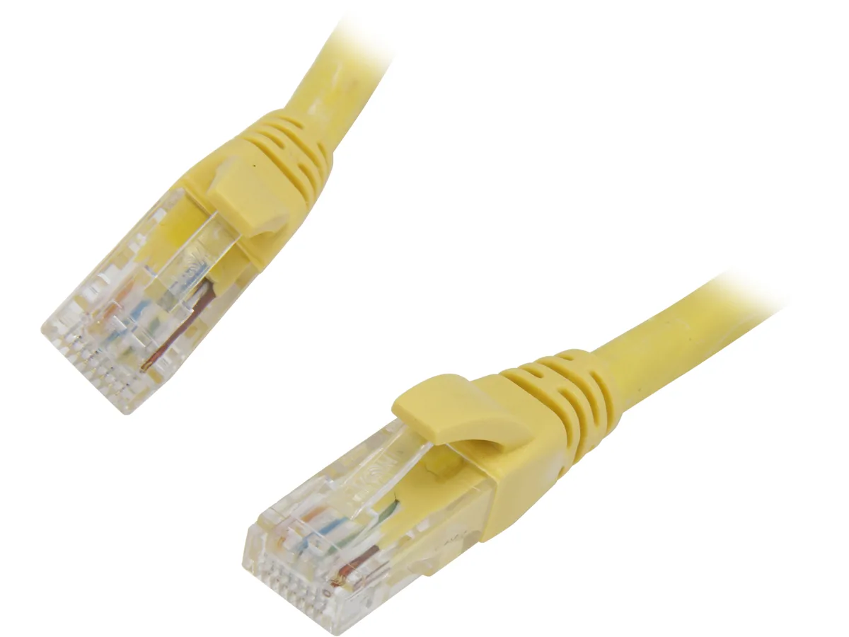 VCOM International Ltd VCOM International Ltd NP611-10-YELLOW Cat 6E 10 ft Yellow Network Ethernet Cable — product photo