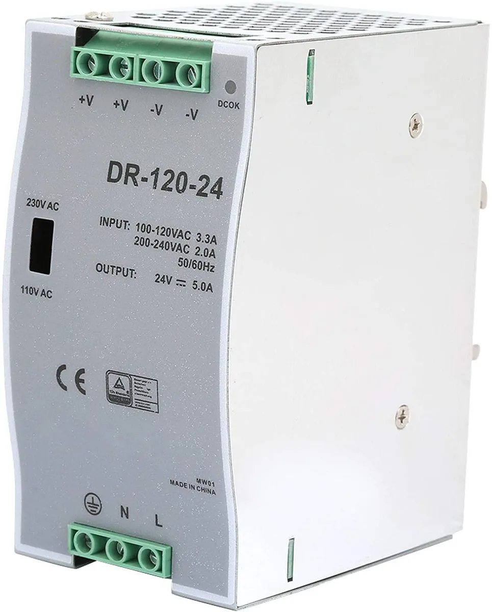 myVolts myVolts 24V 5A 120W DIN Rail Power Supply — product photo