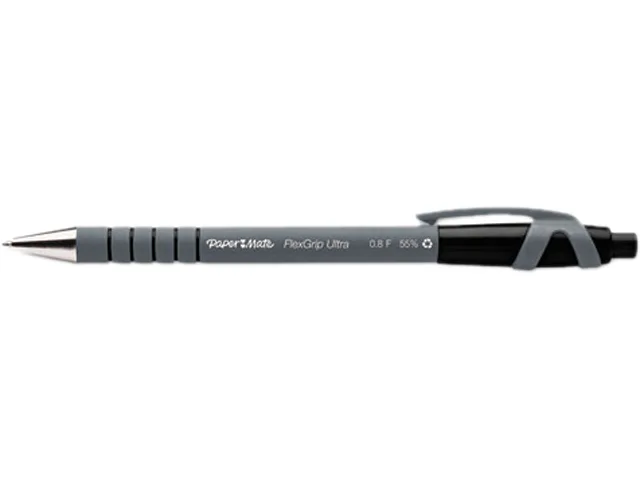 Paper Mate Paper Mate 9580131 FlexGrip Ultra Ballpoint Pen Black Fine Dozen — product photo