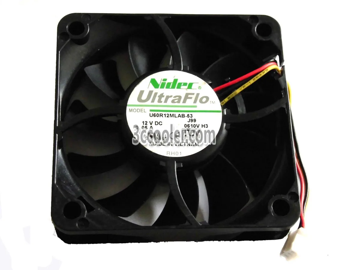 OEM Industries OEM Industries U60R12MLAB-53 60mm Ball Bearing 3-Pin CPU Cooler — product photo