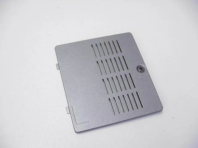 Small rectangular plastic cover, matte grey finish, Dell DF508 part number