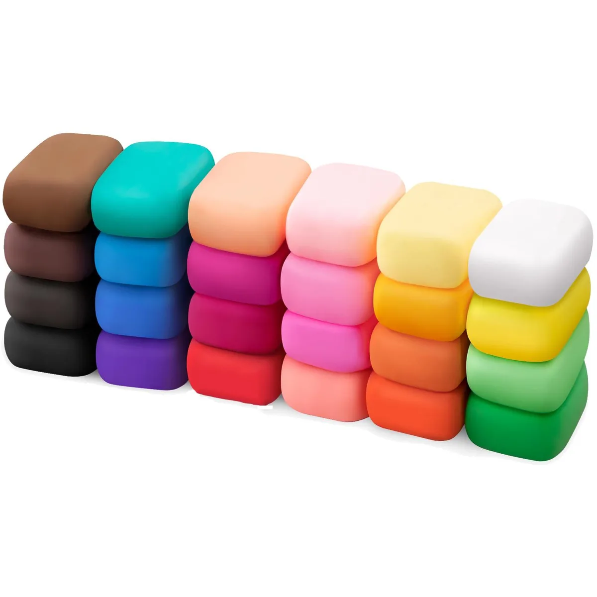 Exptolii Air Dry Clay 24 Colors 13g Sculpting Set — product photo