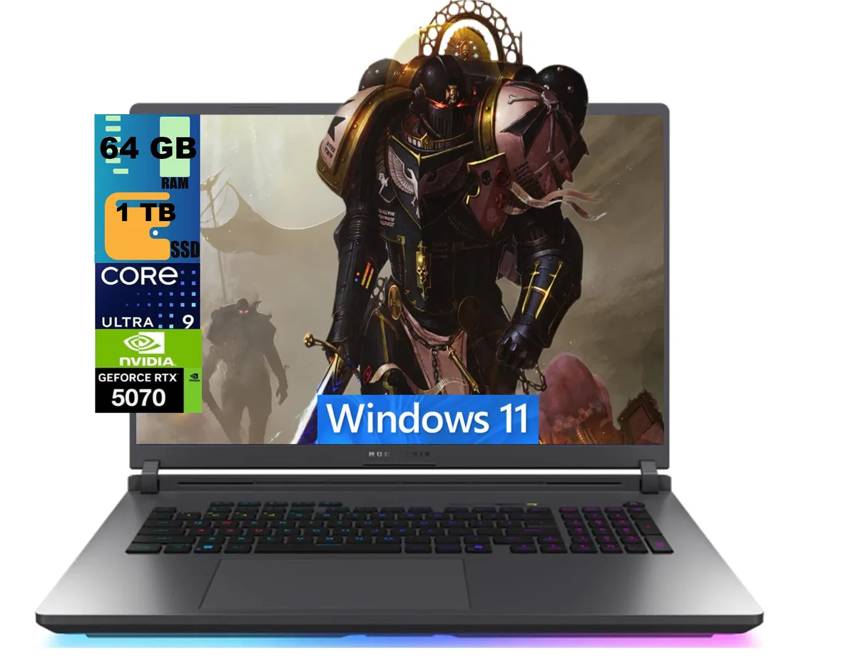 ASUS ASUS ROG Strix G18 18" WQXGA 240Hz Ultra 9 275HX RTX 5070 64GB 1TB gaming laptop — product photo