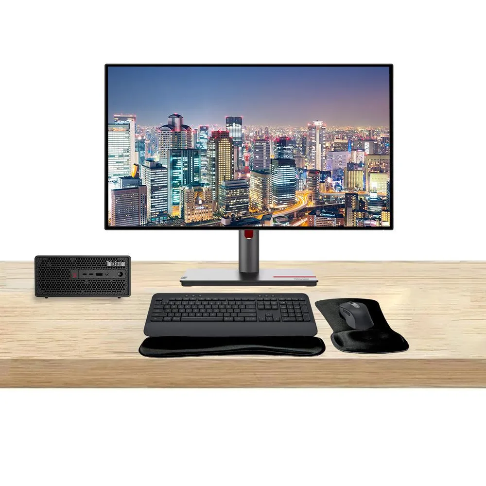 Lenovo Lenovo ThinkStation P3 SFF i7-14700 32GB 1TB UHD 770 Dual 27 QHD MK650 — product photo