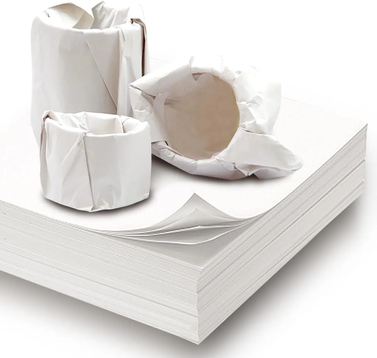 Stack of fifty grey 12×12 inch Bristol paper sheets