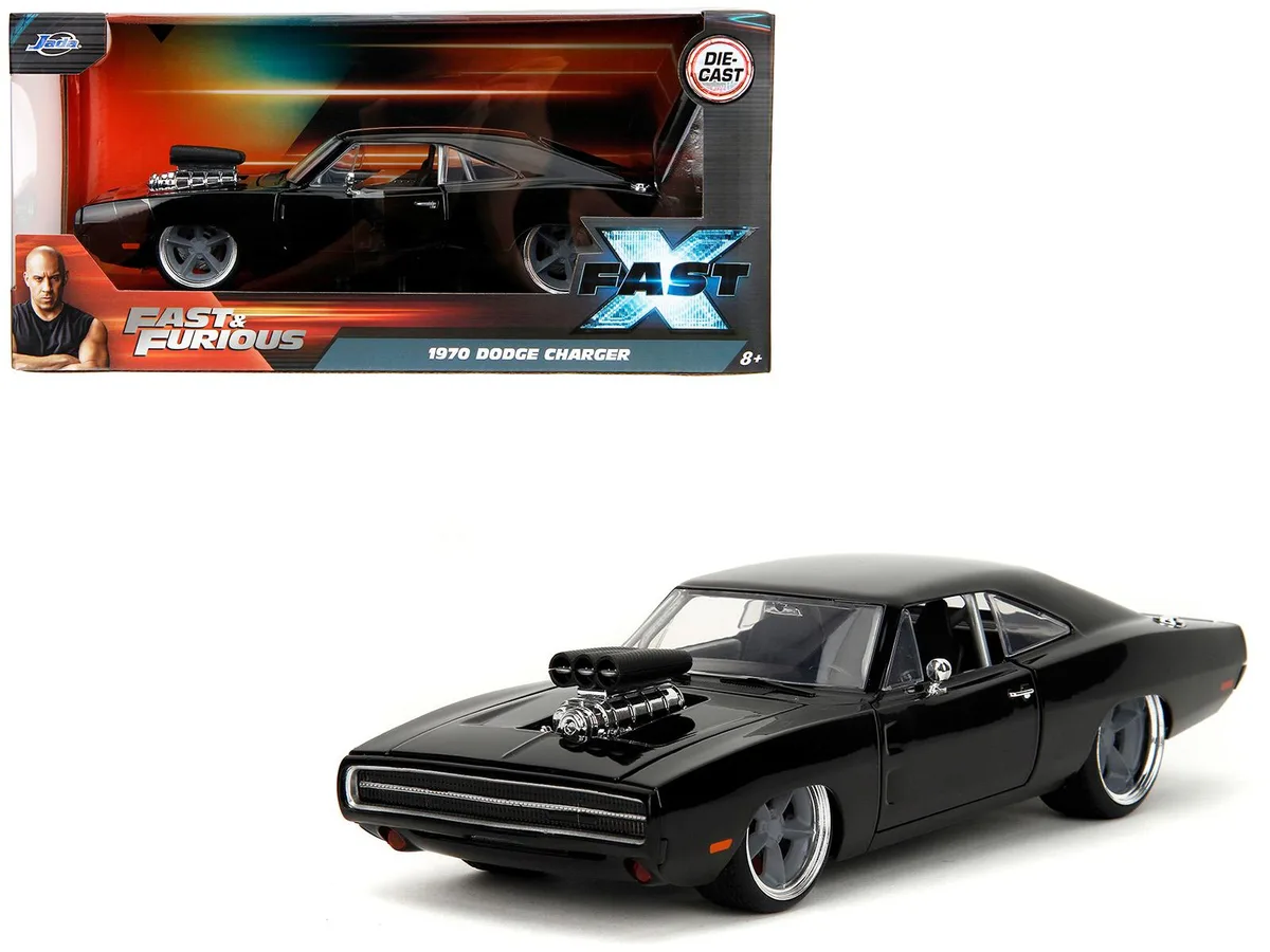Jada Jada 1970 Dodge Charger R/T Black Fast X 1/24 Diecast — product photo