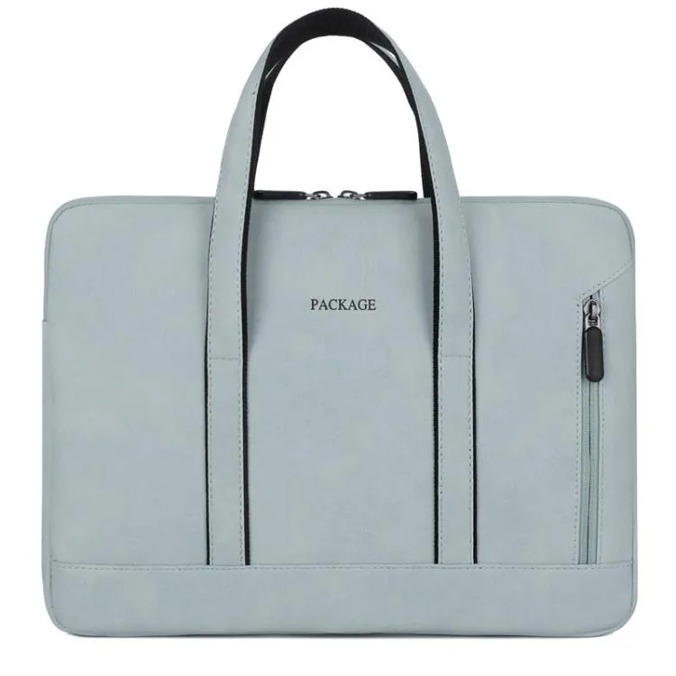 allentian allentian Q5 PU Laptop Liner Bag 13 / 13.3 inch Light Blue Black accessory — product photo