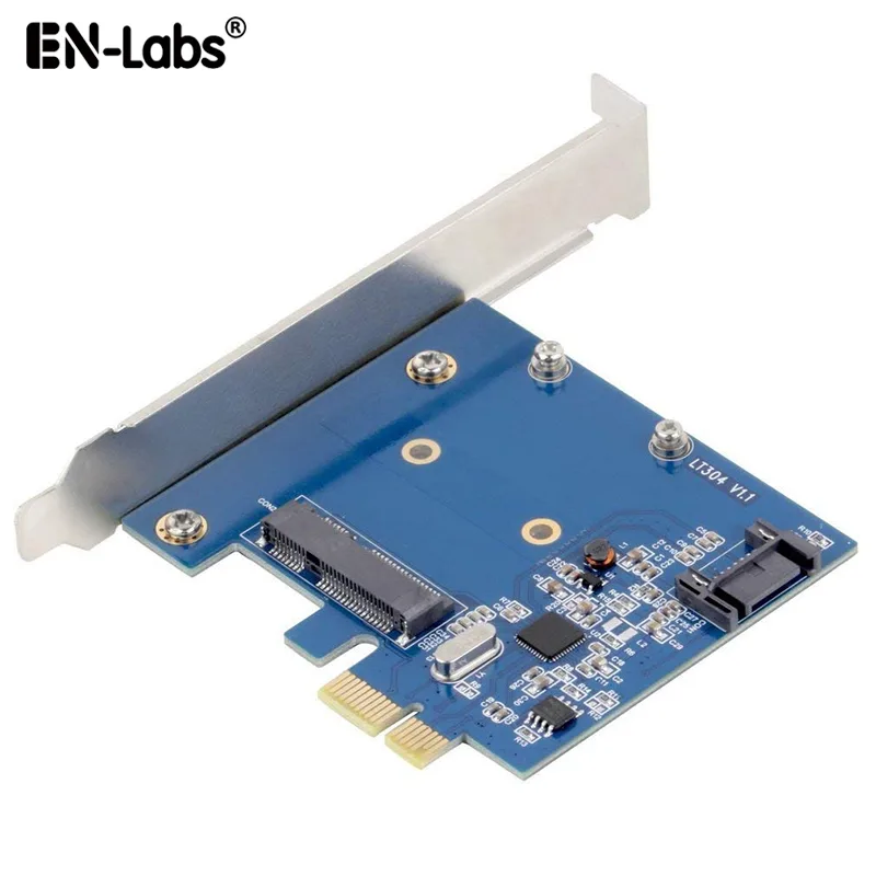 EN-Labs EN-Labs PCIEMSATA PCIe x1 to mSATA + SATA III Adapter — product photo