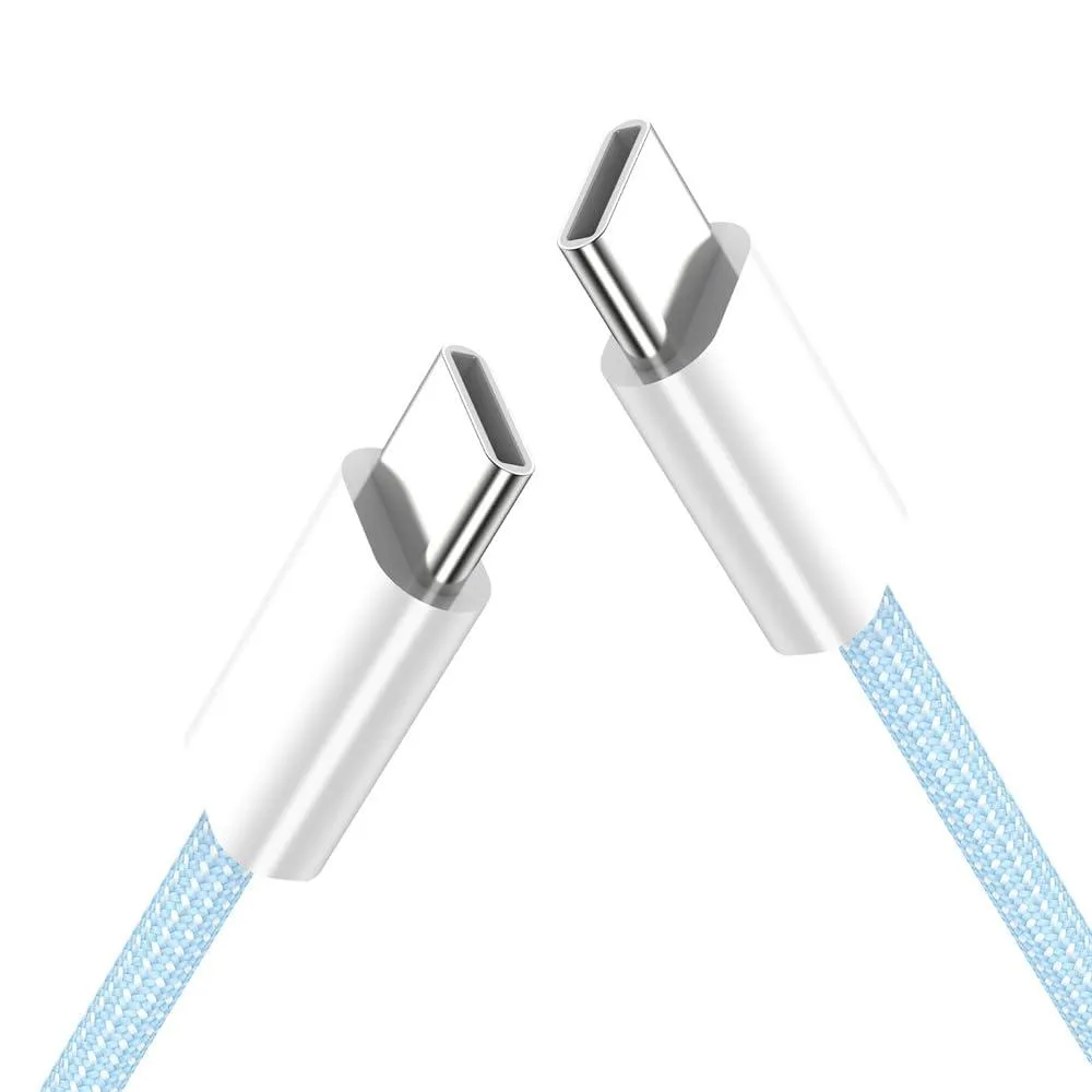 Fervit Fervit USB-C male to male cable 27W 65W PD 480Mbps blue 1M — product photo