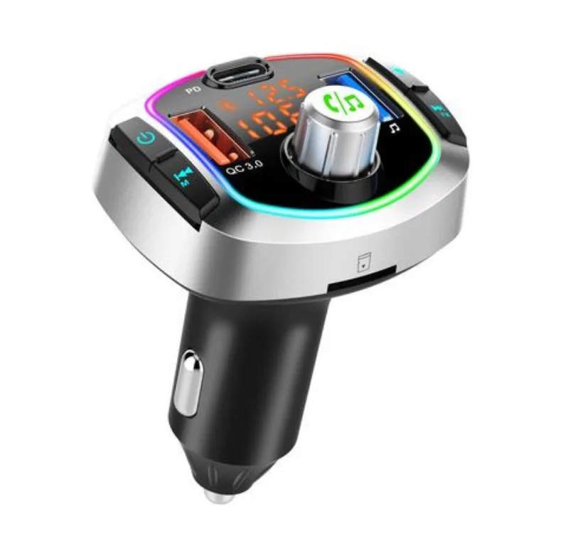 Jansicotek Jansicotek BC63 Bluetooth 5.0 FM Transmitter Car Charger QC3.0 USB-C 18W — product photo