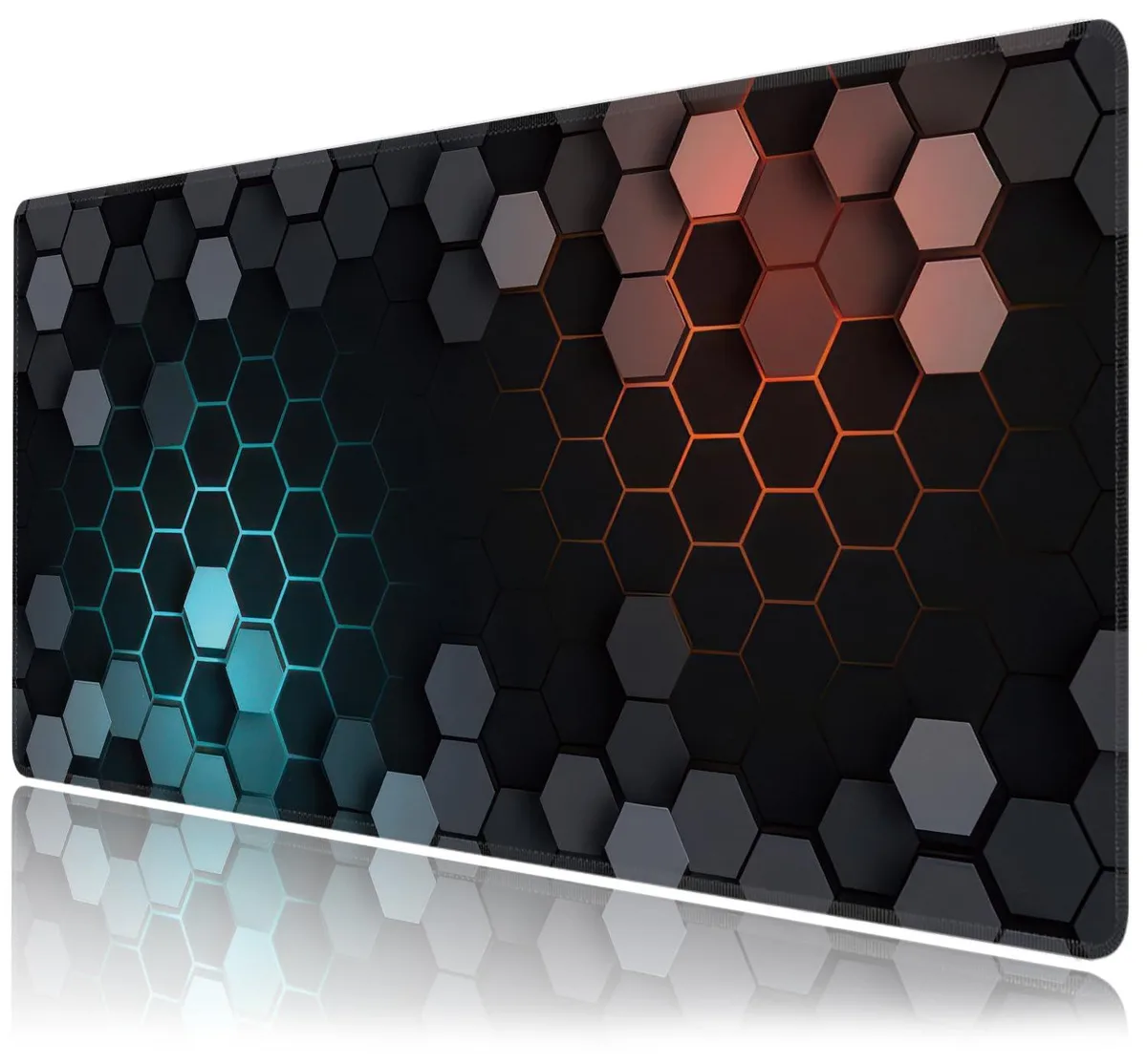  BAHDSISFA GTYOI-249 Honeycomb B Mouse Pad 35.4" x 15.7" x 3mm — product photo