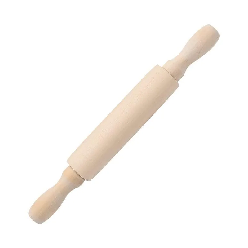  Qintreesify 6 Inch Wooden Mini Rolling Pin Beige — product photo