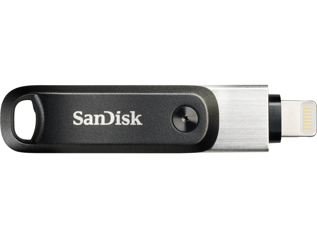 SanDisk SanDisk iXpand Go SDIX60N-128G-GN6NE 128GB USB flash drive — product photo